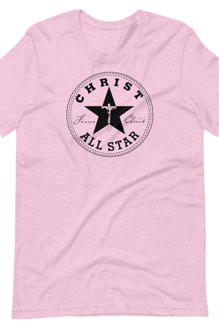 Christ All-Star Retro Black print Artsy Tshirt